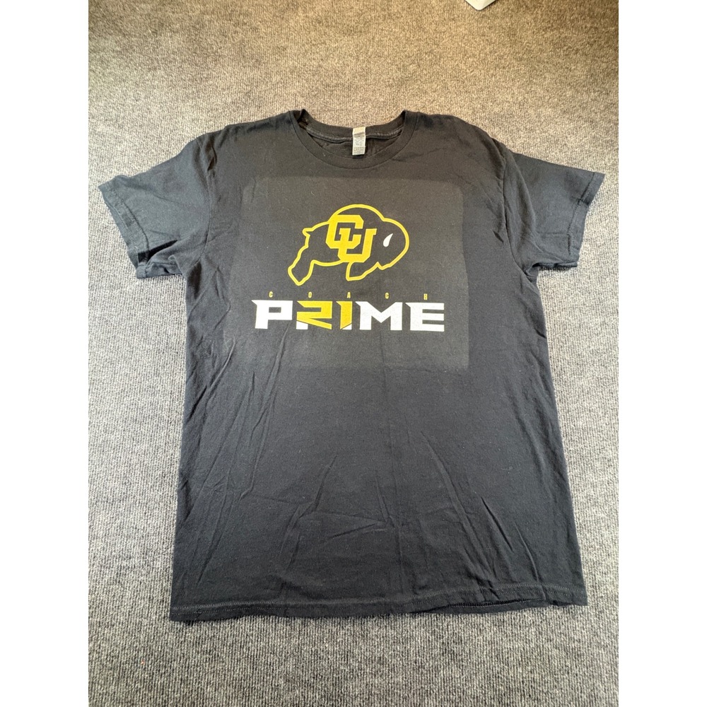 Gildan Colorado Buffaloes Coach Prime Deion Sanders T-Shirt Black Large